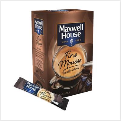 Café soluble en stick 1,8g Maxwell House - La boîte de 100