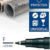 Pochette de 4 stylos feutre permanents STAEDTLER Lumocolor - Pointe fine - Assortiment