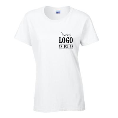 T-Shirt Femme col rond Gildan HEAVY COTTON 100% coton 175g/m²