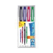 Pochette de 4 stylos feutre Papermate Flair  capuchon - Pointe moyenne