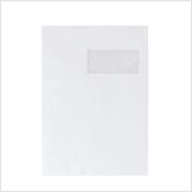 Enveloppes blanches 229 x 324 mm (C4) - 90g - Fentre 50 x 100 - Lot de 50