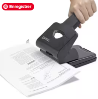 Perforateur gros travaux 2 trous - Capacité 63 feuilles